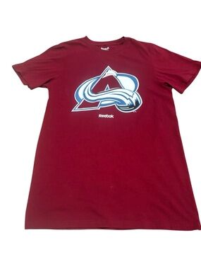 NHL Denver Avalanche Hockey Tee Shirt. Reebok. Sz Small. Great Condition!!